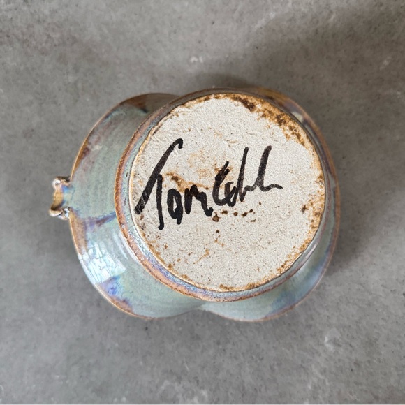 Handmade Pottery Ceramic Candlestick Holder - Picture 3 of 3